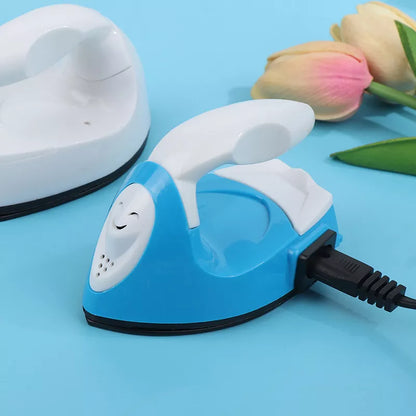 Mini Craft Iron: Portable Electric Heat Press for DIY, Small Iron for Clothes, Laundry Appliances with EU/US Plug