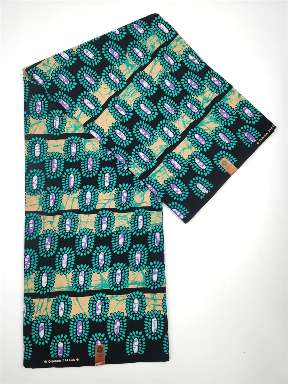 African Ankara Wax Print Fabric - 100% Cotton Nigerian Designer Pagne for Sewing & DIY Party Dresses