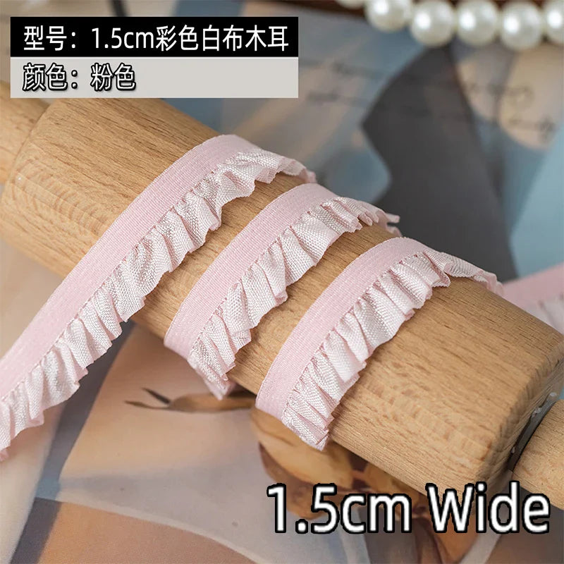 5m Elastic Lace Trim Ribbon for Dress Decoration, DIY Sewing & Crafts
