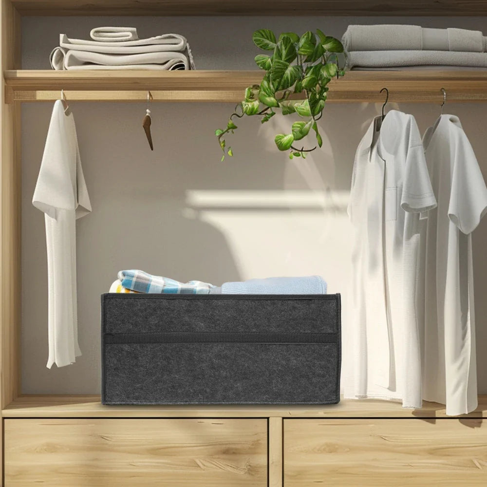 KJOY Ultra-Light Folding Storage Bag – Large Capacity for Bedroom, Clothing, Books & Stationery Storage