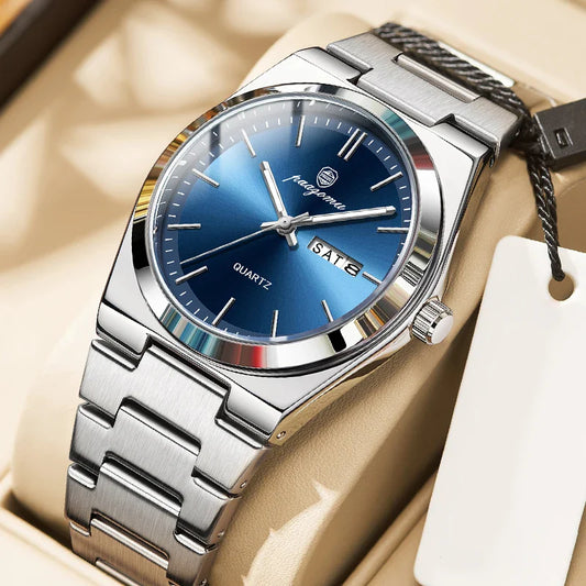 PAAZOMU Ultra Thin Minimalist Quartz Watch – Waterproof Luminous Wristwatch for Men & Women, Comfortable Everyday Style
