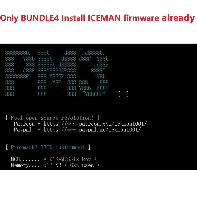 Proxmark3 Development Kit 3.0 – NFC PM3 Reader/Writer, ICEMAN Firmware, RFID Card Copier & Cloner, 2USB Port, 512K
