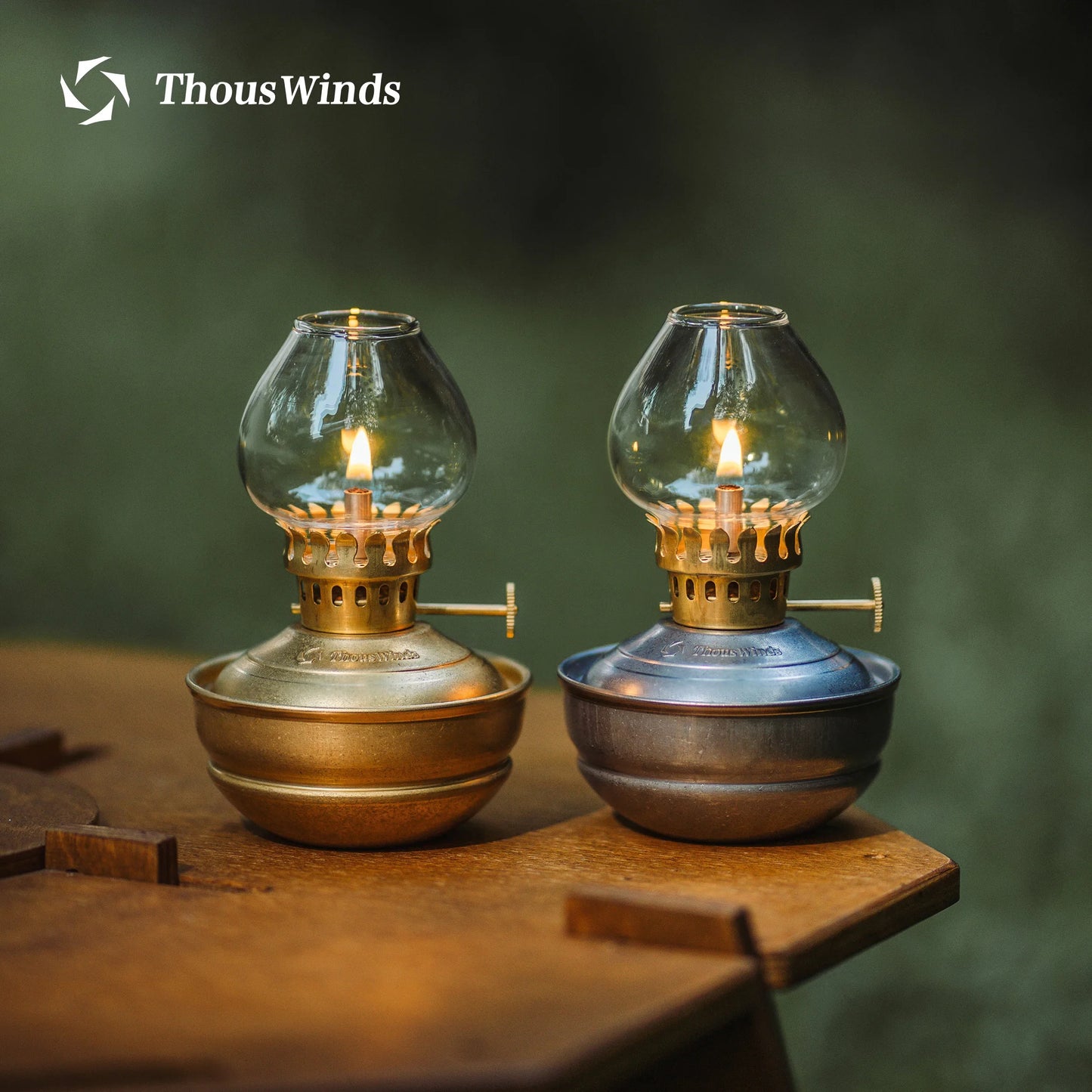 ThousWinds Luminara Mini Oil Lamp – Windproof Portable Retro Lantern with 20-Hour Burn Time for Camping and Hiking