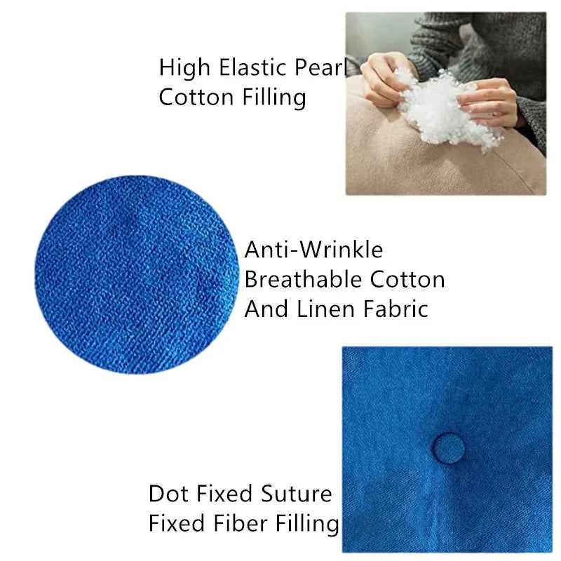 Solid Color Floor Seat Pillow – Round Meditation & Yoga Cushion for Sofa, Bed, Car Seat, and Pouf Mat