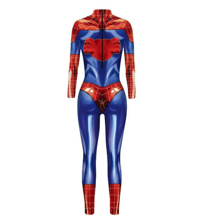 MINISO Women’s Cosplay Bodysuit – Sexy Spiderman, Iron Man & Gwen Stacy Jumpsuit for Halloween & Superhero Parties