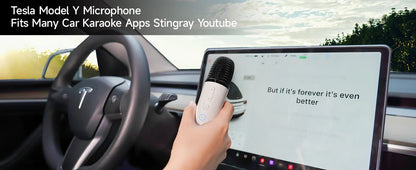 Q1 Tesla Wireless Handheld Microphone – Karaoke Mic with 4 Joy Effects, Rechargeable, Type-C Receiver & USB Converter