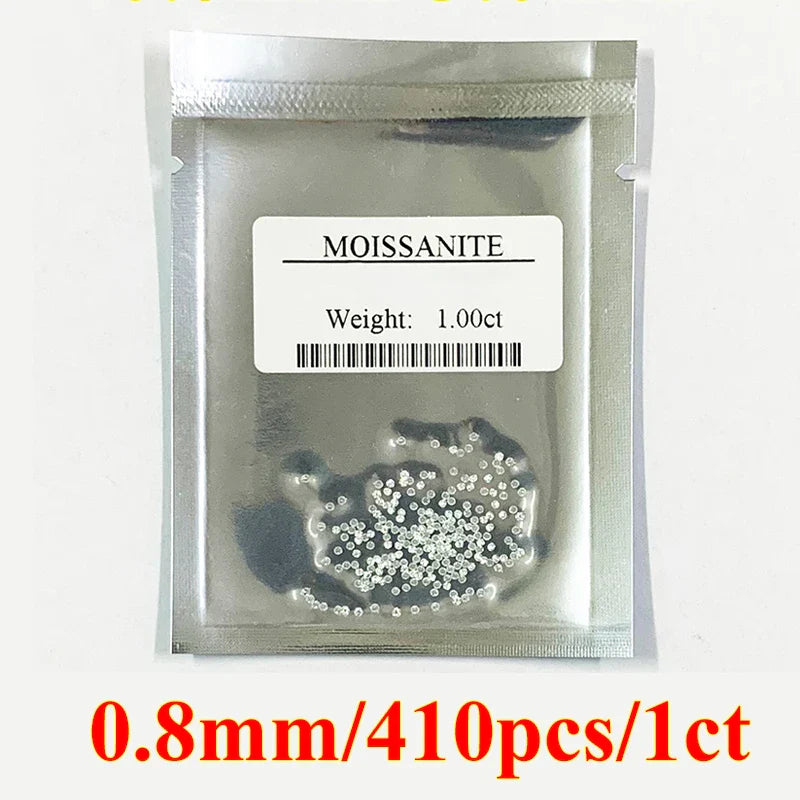 1CT Lab-Grown Moissanite Diamonds – D Color VVS1 Loose Gemstones, Full Size 0.7mm-20mm