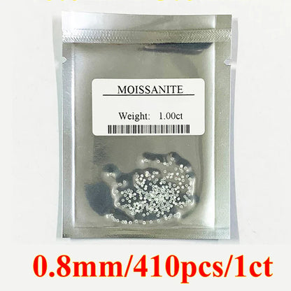 1CT Lab-Grown Moissanite Diamonds – D Color VVS1 Loose Gemstones, Full Size 0.7mm-20mm