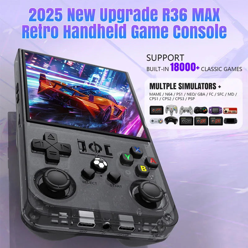 AISLPC R36MAX Retro Handheld Game Console – 4.0" IPS Linux System Portable Player with 128GB Games