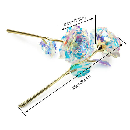LED 24K Foil Plated Roses – Valentine's & Mother's Day Gift, Artificial Flower Decor, Romantic Wedding & Lover Lighting