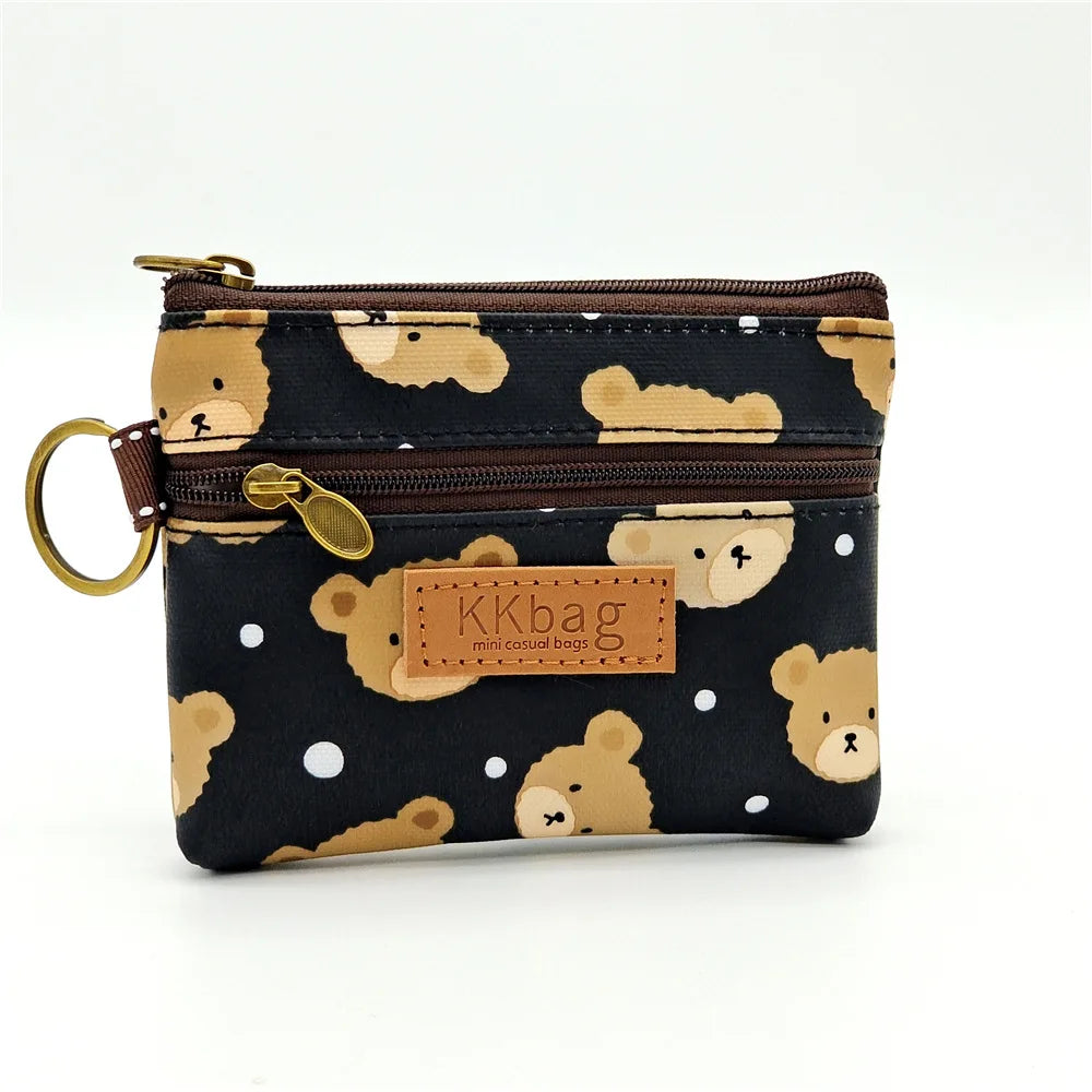 Cute Animal Zipper Wallet - Cartoon Coin Purse, Lightweight Money Bag, Key & Card Holder for Women and Students