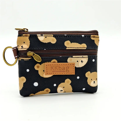 Cute Animal Zipper Wallet - Cartoon Coin Purse, Lightweight Money Bag, Key & Card Holder for Women and Students
