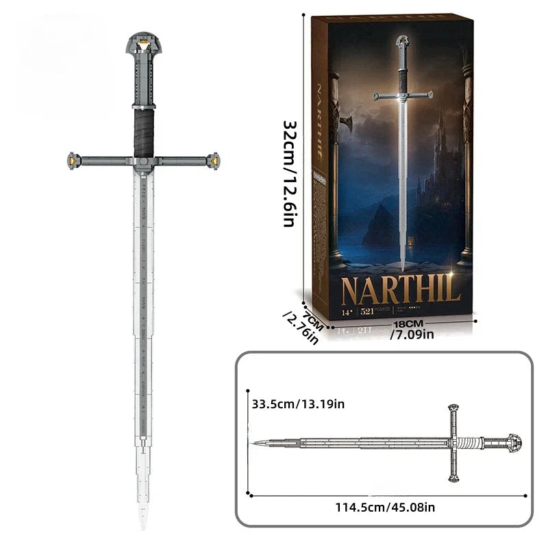 Samurai Sword Building Block Model – Creative Lord of the Rings Toy Kit, Perfect Christmas Gift for Boys