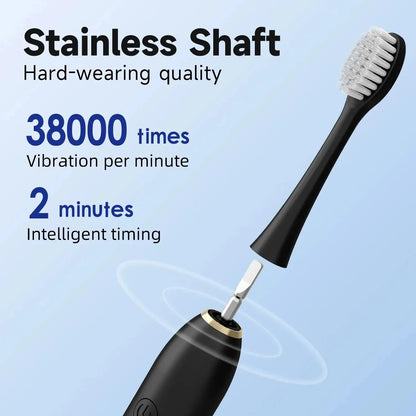 X-3 Sonic Electric Toothbrush – USB Rechargeable with 6 Clean Modes, Washable Teeth Whitening and Cleaning Brush