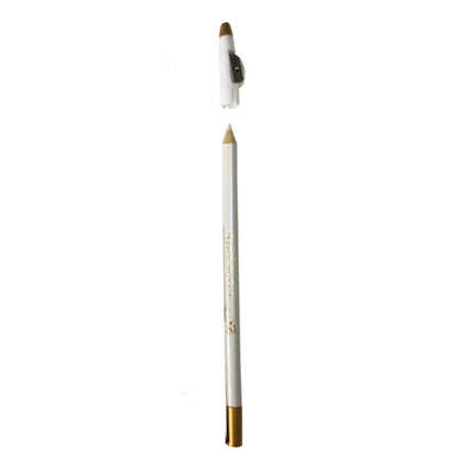 White Barber Beard Pencil & Edge Hairline Razor – Precision Hairline Shaping Pen with Sharpener for Beard & Hair Contouring Makeup Tool