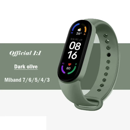 Silicone Strap for Xiaomi Mi Band 3-7 NFC – Sport Replacement Wristband Bracelet
