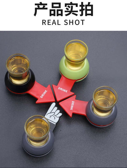 Alcoholic Penalty Turntable Game — Russian Roulette Drinking Toy, Bar Entertainment & Party Booster Props 2023