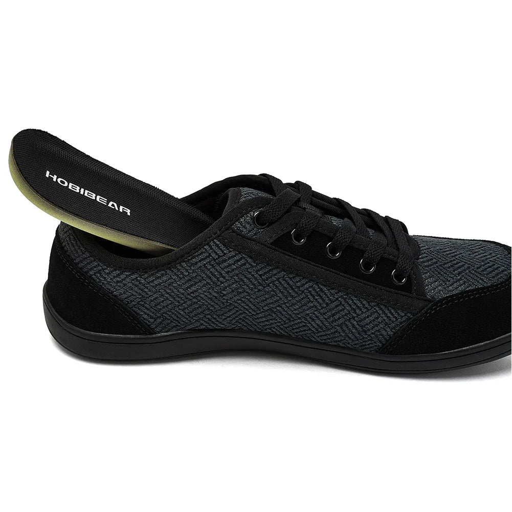 HOBIBEAR Barefoot Shoes for Men & Women | Zero Drop, Wide Toe Minimalist Cowhide Leather Sneakers