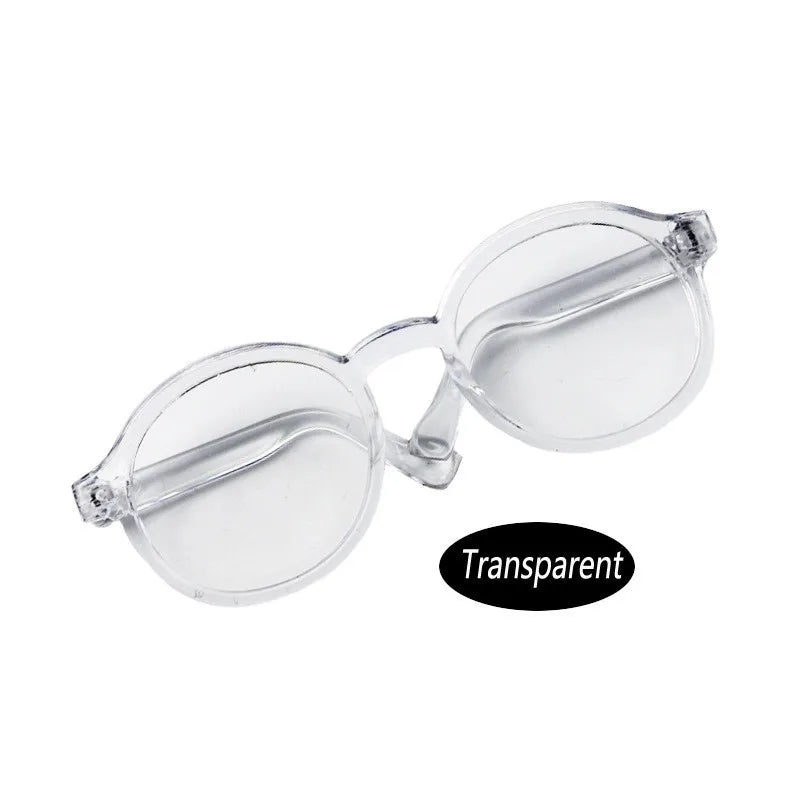 6.5cm & 9cm Transparent Plastic Glasses – Sunglasses for 1/8, 1/6, 1/3, 1/4 BJD Dolls, Labubu, MSD, SD, EXO Plush