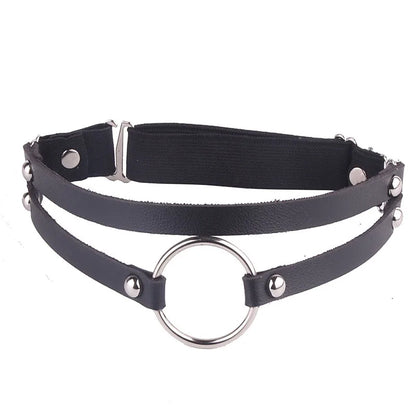 Sexy Elastic Heart Harness Garter Belt – Fashion Goth Bondage Leather Thigh Lingerie for Stockings
