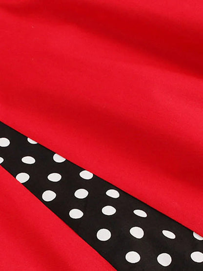 Women’s Vintage 50s/60s Polka Dot Swing Dress S–5XL – Sleeveless Summer Party Dress Elegant Casual Tunic Style
