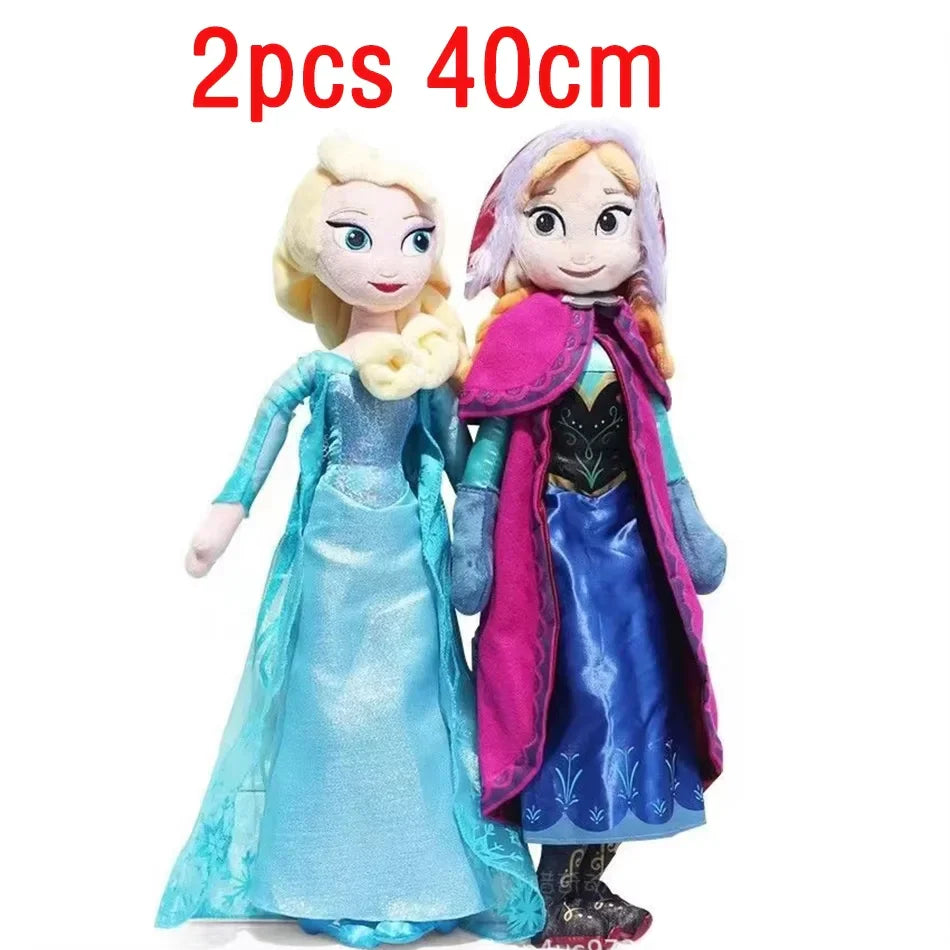 Frozen Anna & Elsa Princess Plush Dolls 30–50cm — Soft Toy Birthday & Christmas Gift for Girls