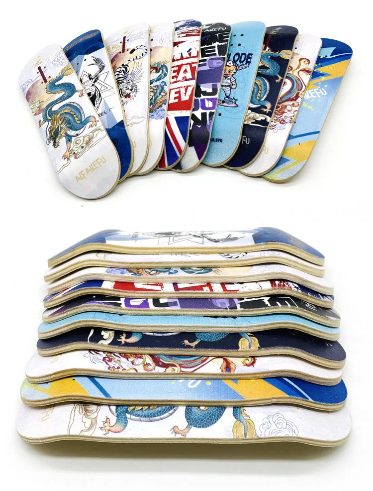 Creative Mini Finger Skateboard – Colorful Maple Fingerboard with Double Rocker, Sport Bearings & Palm Slide Board