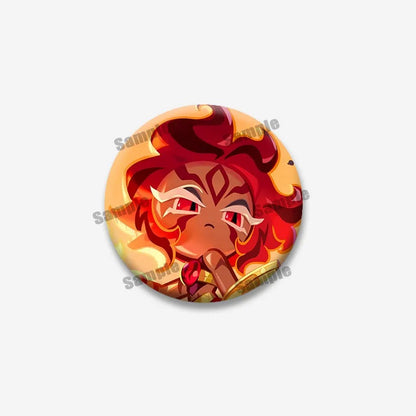 Cookie Run Kingdom Shadow & Milk Button Brooch – Cute Cartoon Enamel Pin for Bags, Clothing & DIY Accessories