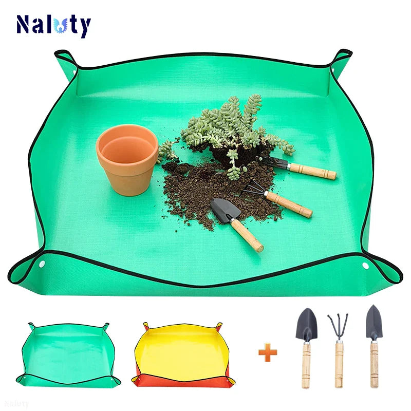 Waterproof Foldable Garden Mat – Potting Pad for Flowerpot Transplanting, Soil Mixing & Plant Pruning Tool