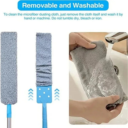 3 Size Long Handle Mops – Floor, Ceiling & Bed Dust Cleaner, Sofa Dust Removal Brush for Household Cleaning