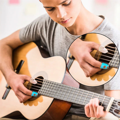 Guitar Fingertip Protectors — 10PCS Silicone Finger Guards, 5 Sizes