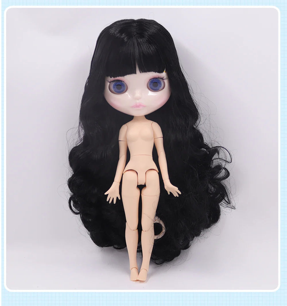 ICY DBS Blythe Doll 1/6 Joint Body 30cm BJD – Shiny Face with Extra Hands, DIY Fashion Doll Gift