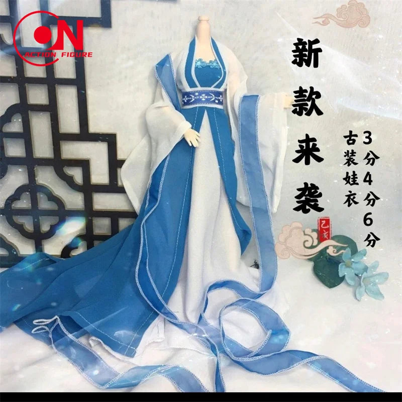 1/6 Female Doll Hanfu Outfit – Ancient Traditional Dress for 12-Inch Action Figures, Cosplay Model Toy