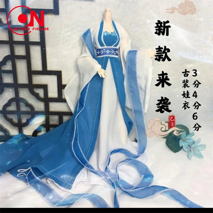 1/6 Female Doll Hanfu Outfit – Ancient Traditional Dress for 12-Inch Action Figures, Cosplay Model Toy
