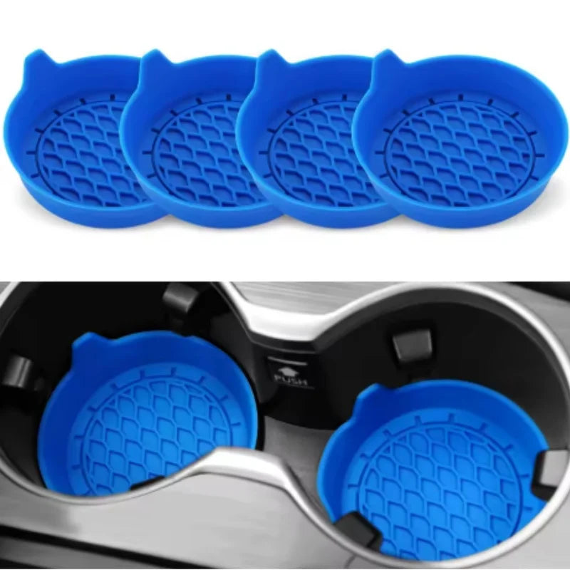 Non-Slip Silicone Car Cup Coaster Mat – Auto Drink Holder Pad for Interior Protection & Decoration Accessories