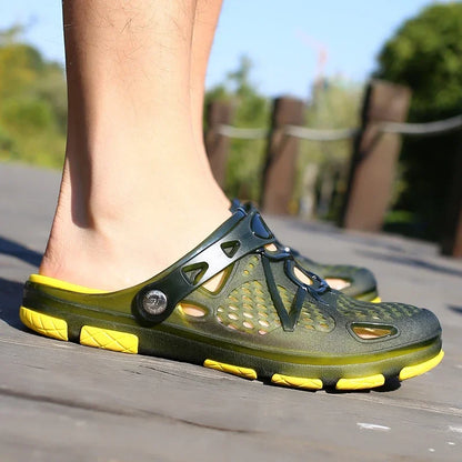 MAEDEF Men’s Summer Slippers – Anti-Slip, Wear-Resistant Comfortable Beach & Home Sandals