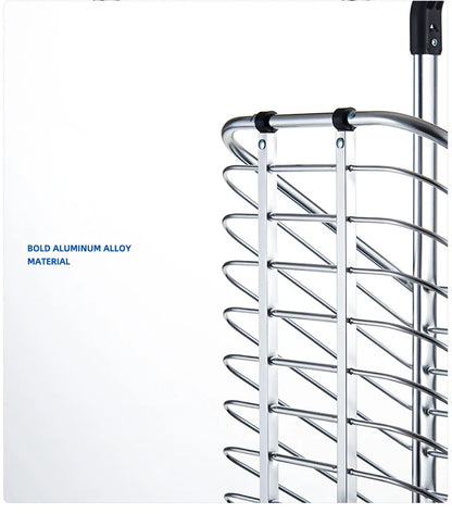 Aluminum Alloy Folding Grocery Cart – Portable Lightweight Shopping Trolley with Step Climbing for Supermarket & Food