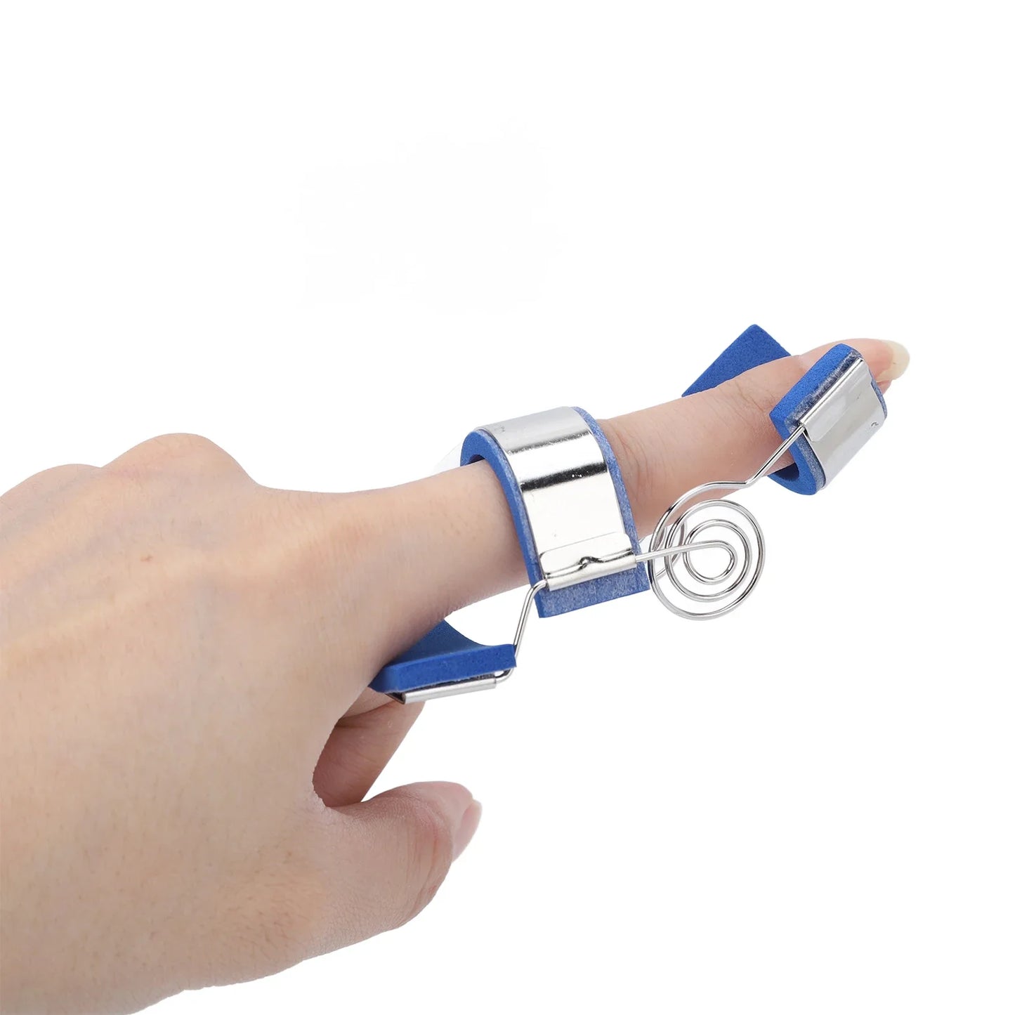 Spring Finger Splint — Adjustable Extension Training Aid for Finger Sprain Rehabilitation