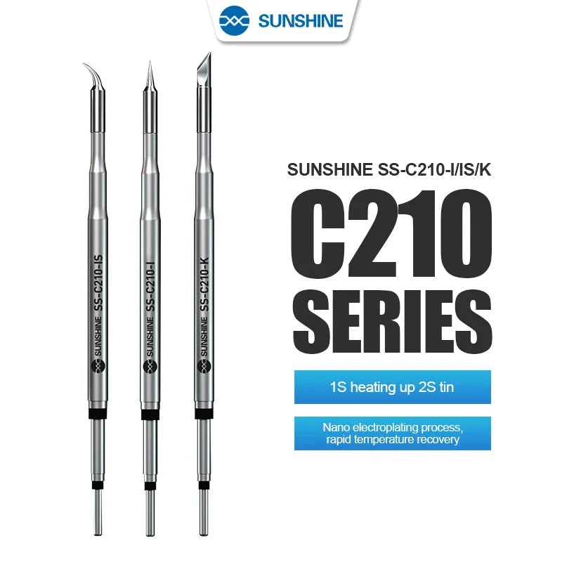 RELIFE Super Fine Soldering Tips C210 C245 C115 – Professional Iron Tips for GVM T210 T115 Stations