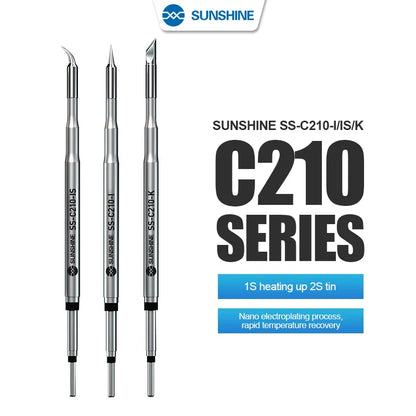 RELIFE Super Fine Soldering Tips C210 C245 C115 – Professional Iron Tips for GVM T210 T115 Stations