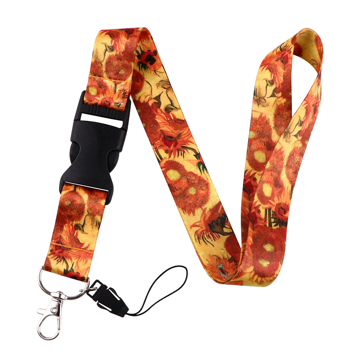 Van Gogh Starry Night Art Neck Strap Lanyard – Keychain Badge Holder for ID, Credit Card & Keys Accessories