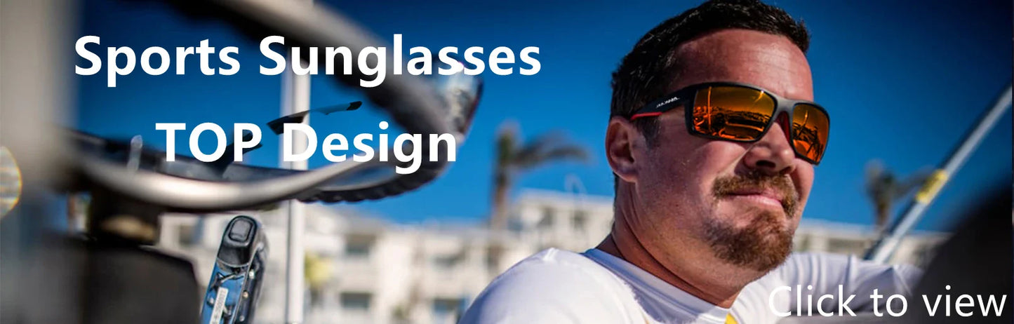 JULI Sports Sunglasses – TR90 Rimless Frame, UV400 Protection for Men & Women, Ideal for Cycling, Running, Fishing, Baseball, and Driving, Model 8001
