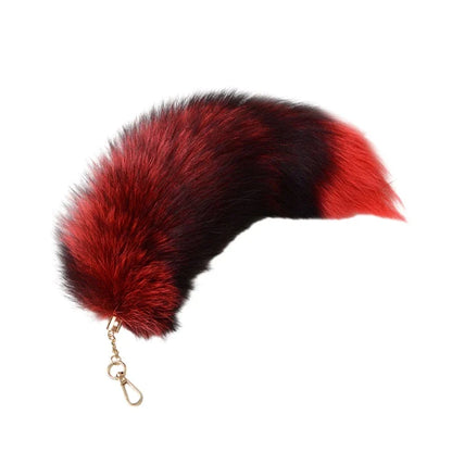 New Fashion Wolf Tail Fur Keychain – Unisex Car Keyring & Bag Charm Accessory Gift