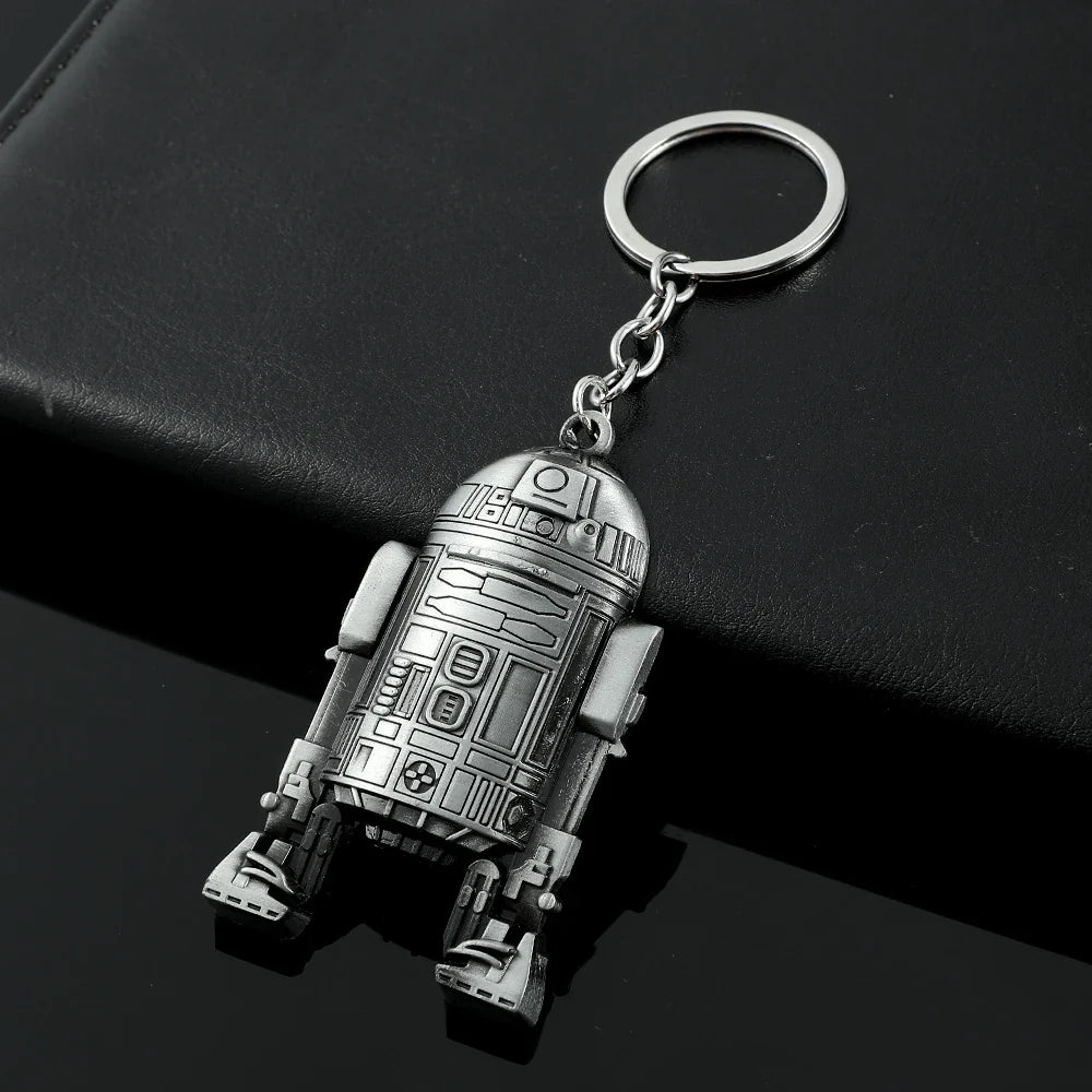 Vintage Spaceship Keychain - Star Wars Inspired Destroyer Battleship Keyring for Bags & Gifts