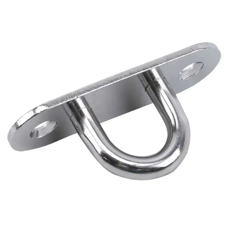 304 Marine Grade Stainless Steel Oval Eye Deck Buckle Staple Set – M5 M6 M8 Fasteners for Boat Shade Sail Mounting