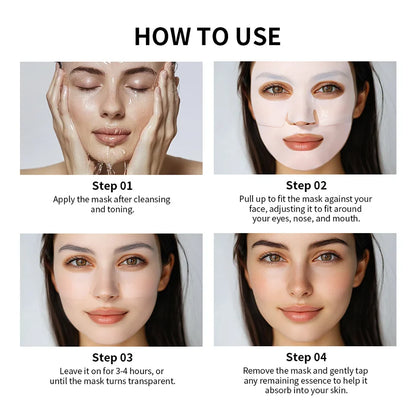 Bio-Collagen Deep Hydrating Hydrogel Mask – Overnight Collagen Mask for Firming & Pore Minimizing