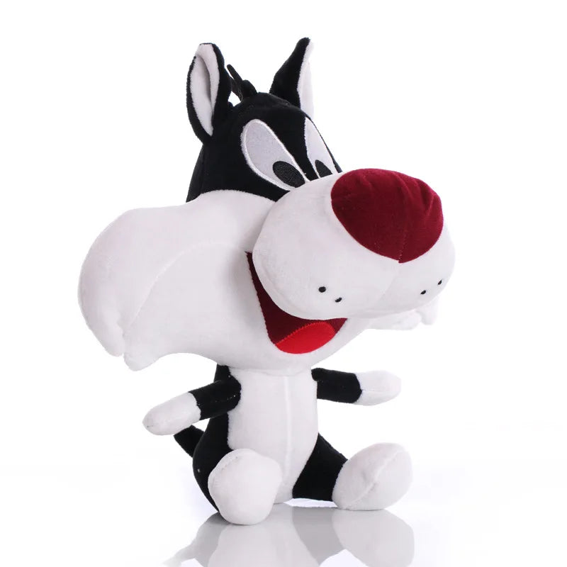 6 Piece Cartoon Character Plush Toy Set - Bugs Bunny, Daffy Duck, Tweety, Cyclone Dog and Bunny Rabbit Stuffed Dolls for Children’s Gifts