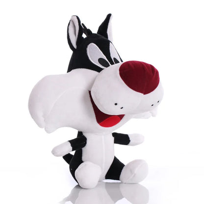 6 Piece Cartoon Character Plush Toy Set - Bugs Bunny, Daffy Duck, Tweety, Cyclone Dog and Bunny Rabbit Stuffed Dolls for Children’s Gifts