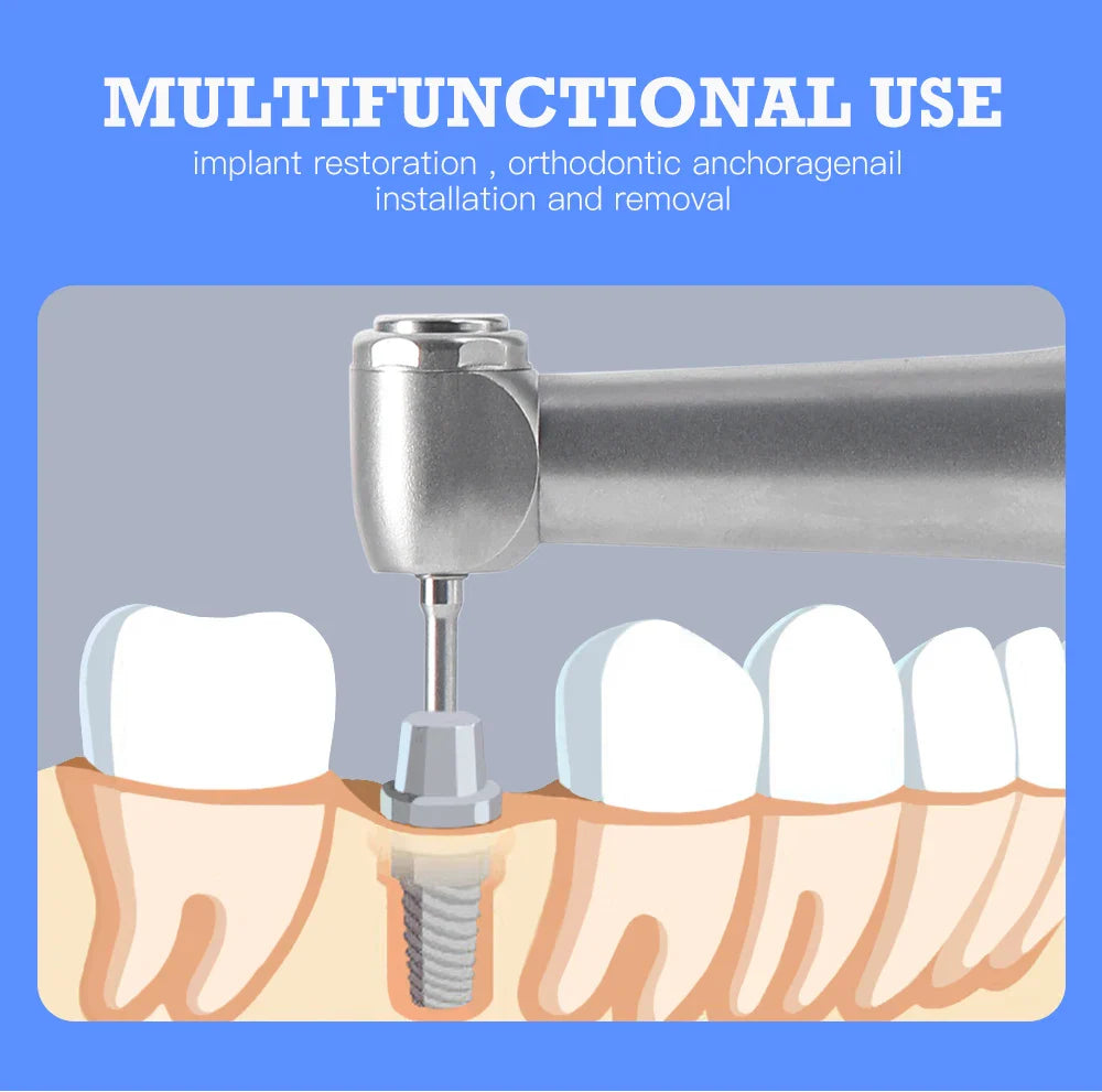 AZDENT Wireless Dental Implant Motor – Electric Torque Driver with 16 Screwdrivers & Contra Angle