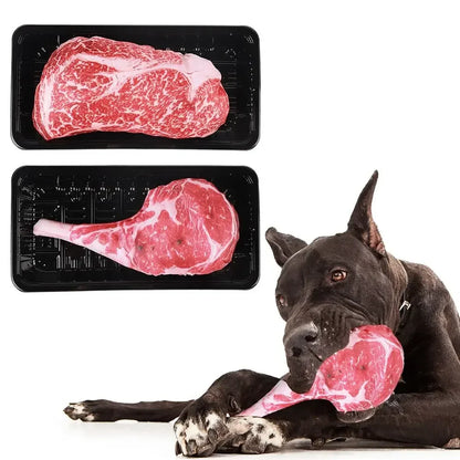 Squeaky Bone Dog Toy - Bite-Resistant Chew Toy for Puppy Training and Teeth Cleaning